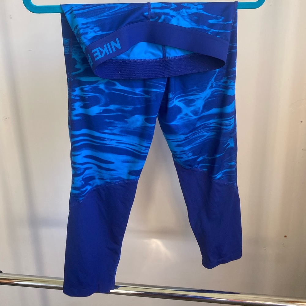 Blue Nike Pro Leggings Size Small